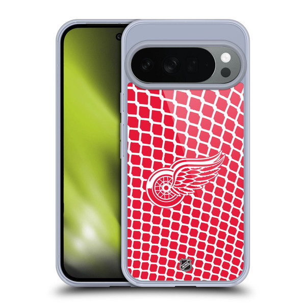 NHL Detroit Red Wings Net Pattern Soft Gel Case for Google Pixel 10