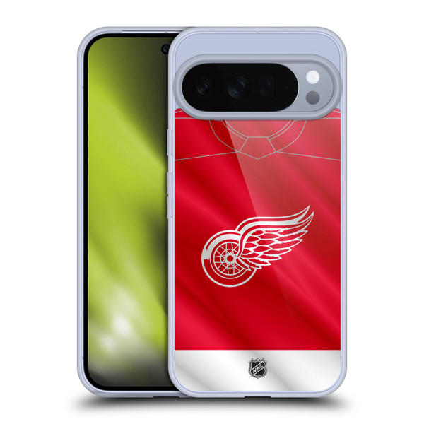 NHL Detroit Red Wings Jersey Soft Gel Case for Google Pixel 10 Pro XL