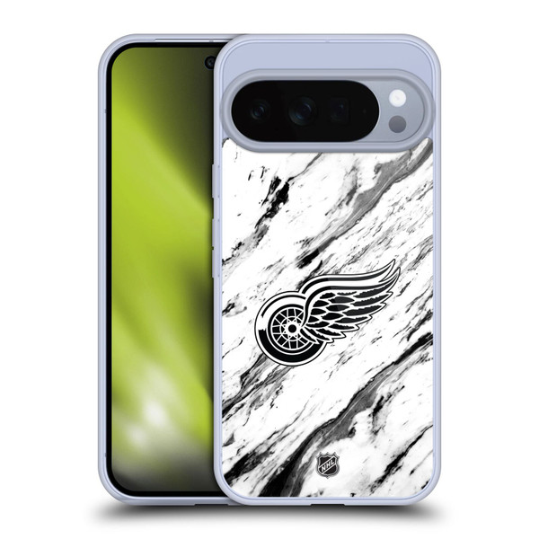 NHL Detroit Red Wings Marble Soft Gel Case for Google Pixel 10 Pro XL