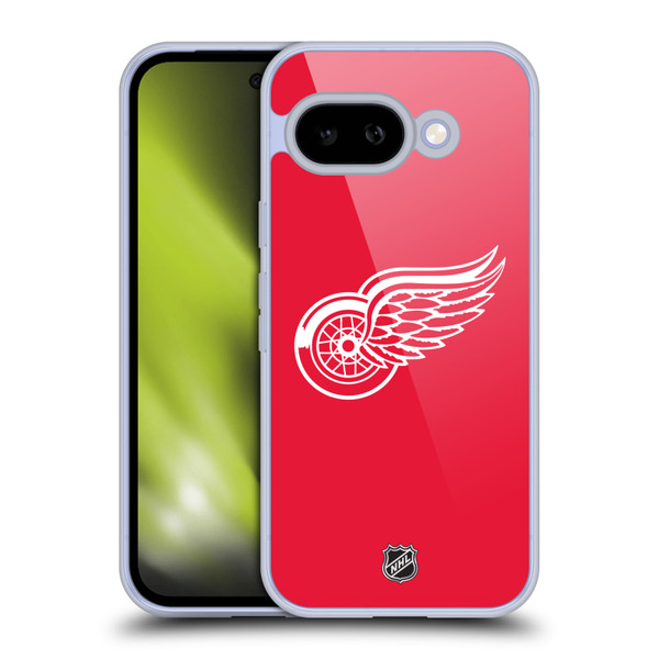NHL Detroit Red Wings Plain Soft Gel Case for Google Pixel 9A