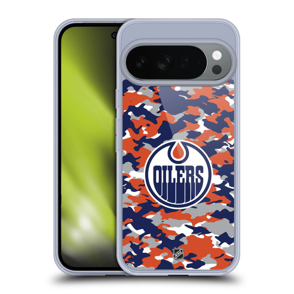 NHL Edmonton Oilers Camouflage Soft Gel Case for Google Pixel 10