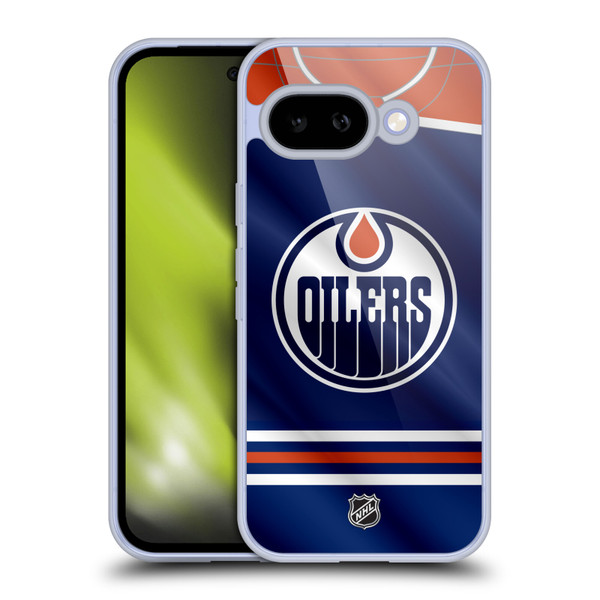 NHL Edmonton Oilers Jersey Soft Gel Case for Google Pixel 9A