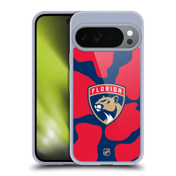 NHL Florida Panthers Cow Pattern Soft Gel Case for Google Pixel 10
