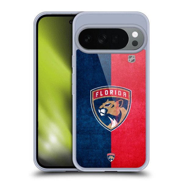 NHL Florida Panthers Half Distressed Soft Gel Case for Google Pixel 10