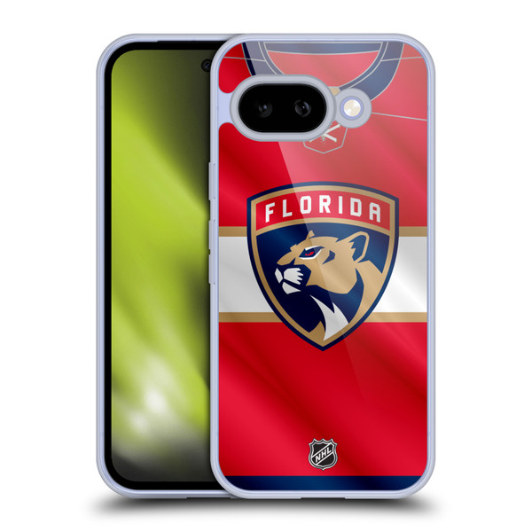 NHL Florida Panthers Jersey Soft Gel Case for Google Pixel 9A
