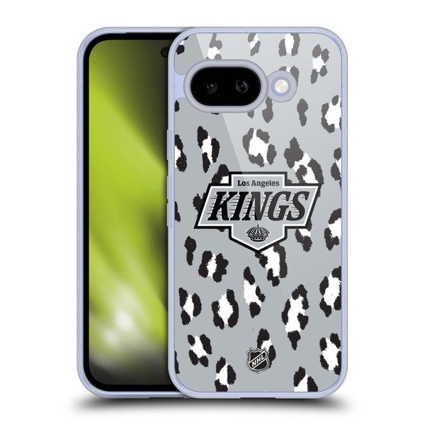 NHL Los Angeles Kings Leopard Pattern Soft Gel Case for Google Pixel 9A