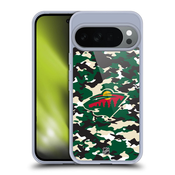 NHL Minnesota Wild Camouflage Soft Gel Case for Google Pixel 10
