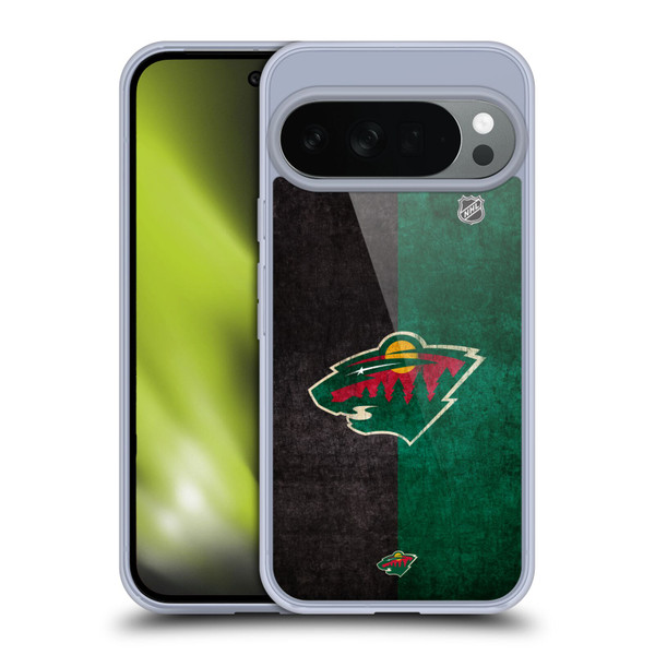 NHL Minnesota Wild Half Distressed Soft Gel Case for Google Pixel 10