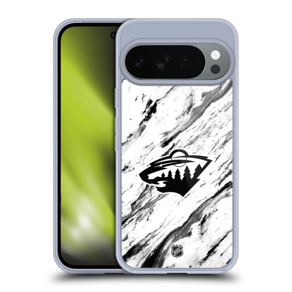 NHL Minnesota Wild Marble Soft Gel Case for Google Pixel 10