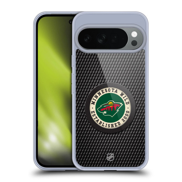 NHL Minnesota Wild Puck Texture Soft Gel Case for Google Pixel 10