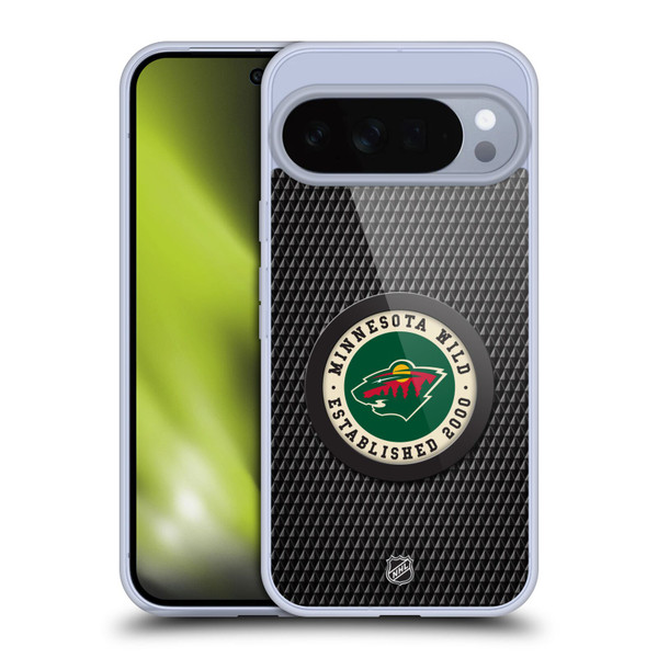NHL Minnesota Wild Puck Texture Soft Gel Case for Google Pixel 10 Pro XL
