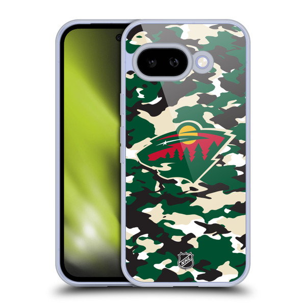 NHL Minnesota Wild Camouflage Soft Gel Case for Google Pixel 9A