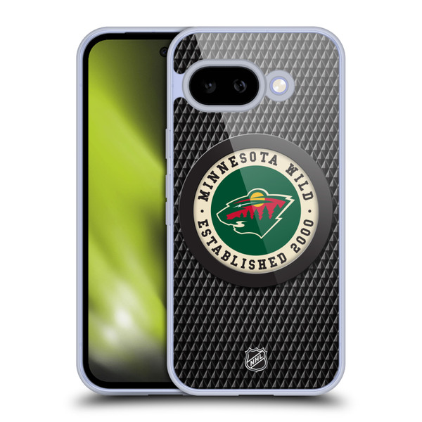 NHL Minnesota Wild Puck Texture Soft Gel Case for Google Pixel 9A