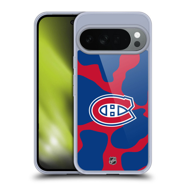 NHL Montreal Canadiens Cow Pattern Soft Gel Case for Google Pixel 10