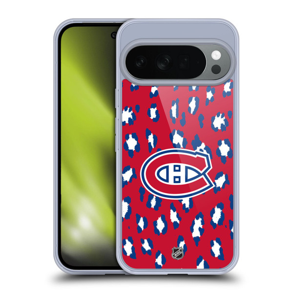 NHL Montreal Canadiens Leopard Pattern Soft Gel Case for Google Pixel 10