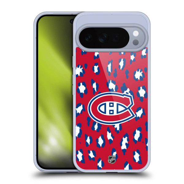 NHL Montreal Canadiens Leopard Pattern Soft Gel Case for Google Pixel 10 Pro XL