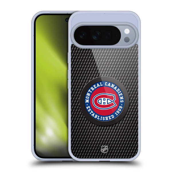 NHL Montreal Canadiens Puck Texture Soft Gel Case for Google Pixel 10 Pro XL