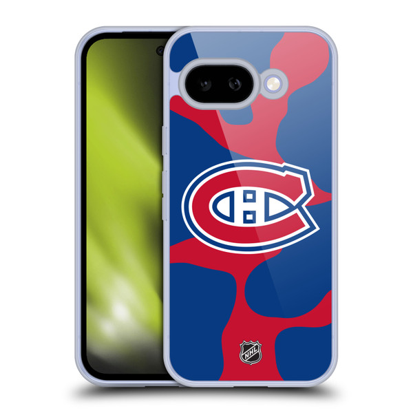NHL Montreal Canadiens Cow Pattern Soft Gel Case for Google Pixel 9A