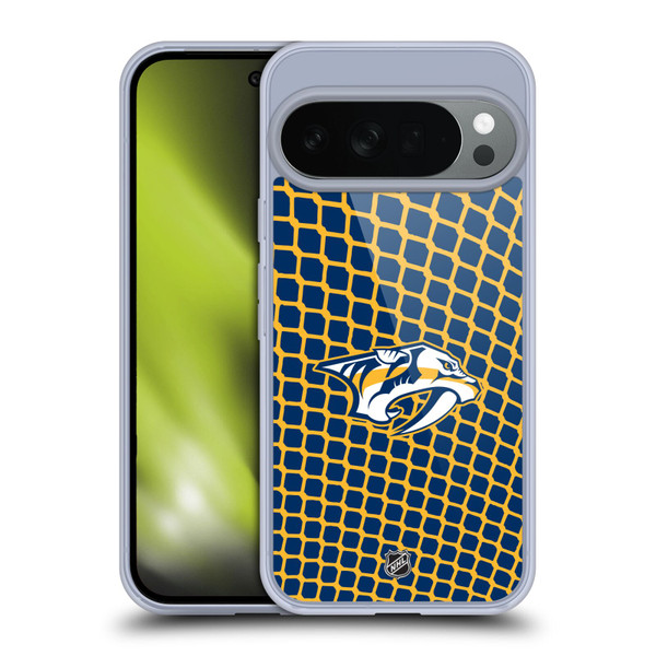 NHL Nashville Predators Net Pattern Soft Gel Case for Google Pixel 10