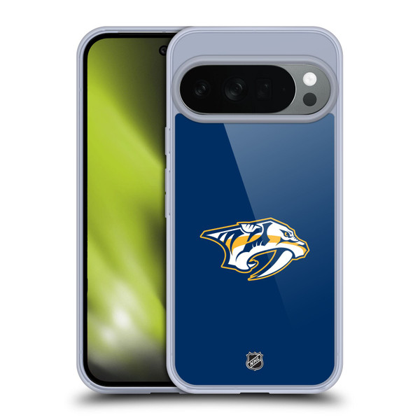 NHL Nashville Predators Plain Soft Gel Case for Google Pixel 10