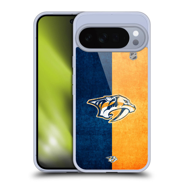 NHL Nashville Predators Half Distressed Soft Gel Case for Google Pixel 10 Pro XL