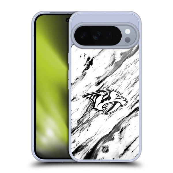 NHL Nashville Predators Marble Soft Gel Case for Google Pixel 10 Pro XL