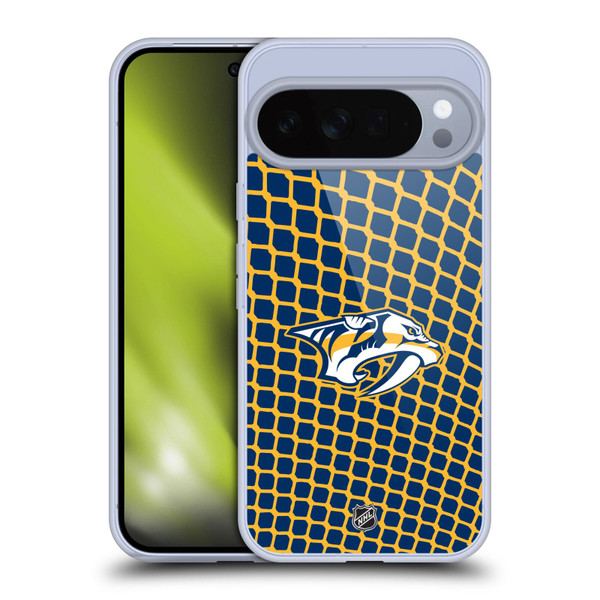 NHL Nashville Predators Net Pattern Soft Gel Case for Google Pixel 10 Pro XL