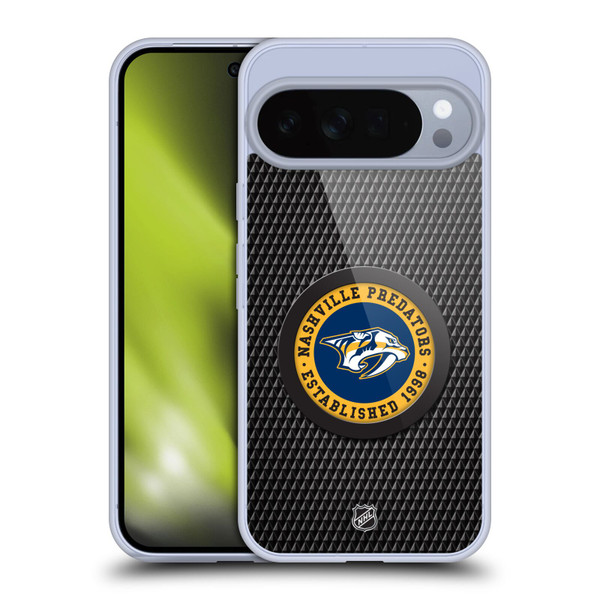 NHL Nashville Predators Puck Texture Soft Gel Case for Google Pixel 10 Pro XL