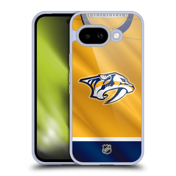 NHL Nashville Predators Jersey Soft Gel Case for Google Pixel 9A