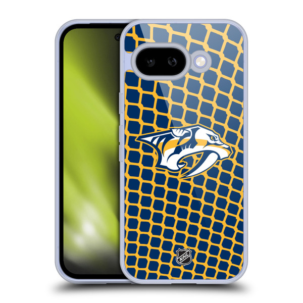 NHL Nashville Predators Net Pattern Soft Gel Case for Google Pixel 9A