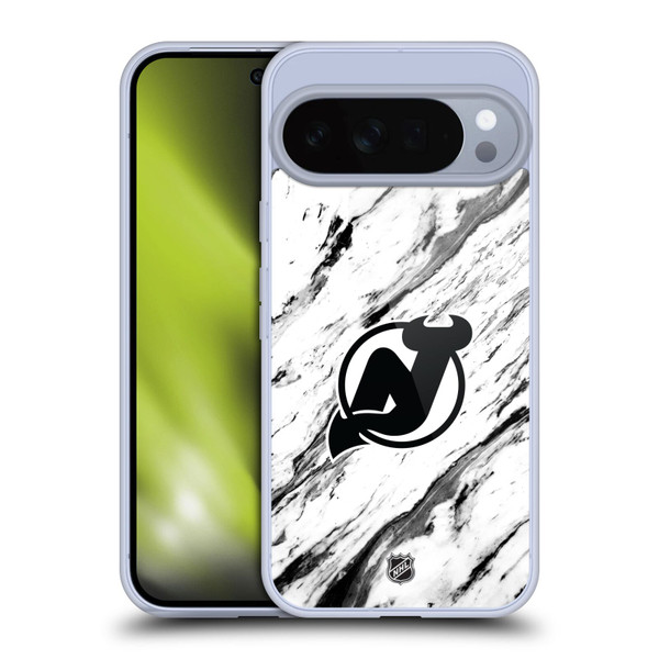 NHL New Jersey Devils Marble Soft Gel Case for Google Pixel 10 Pro XL