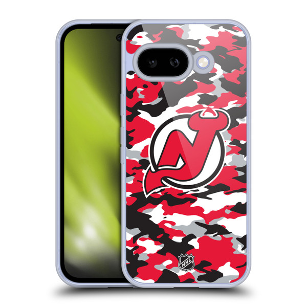 NHL New Jersey Devils Camouflage Soft Gel Case for Google Pixel 9A