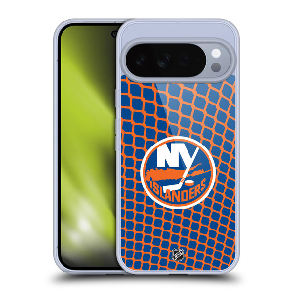 NHL New York Islanders Net Pattern Soft Gel Case for Google Pixel 10 Pro XL