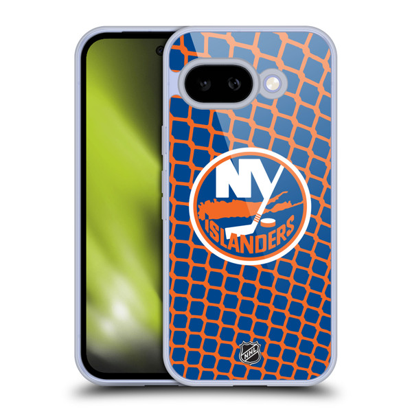 NHL New York Islanders Net Pattern Soft Gel Case for Google Pixel 9A