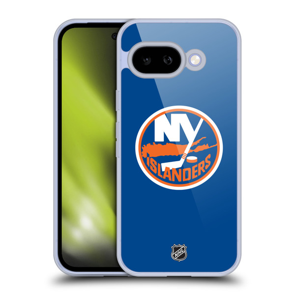 NHL New York Islanders Plain Soft Gel Case for Google Pixel 9A