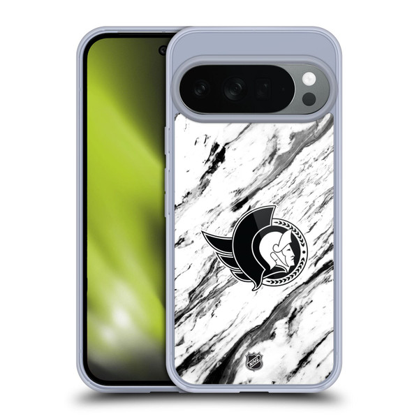 NHL Ottawa Senators Marble Soft Gel Case for Google Pixel 10
