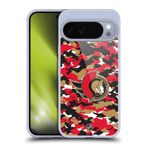 NHL Ottawa Senators Camouflage Soft Gel Case for Google Pixel 10 Pro XL