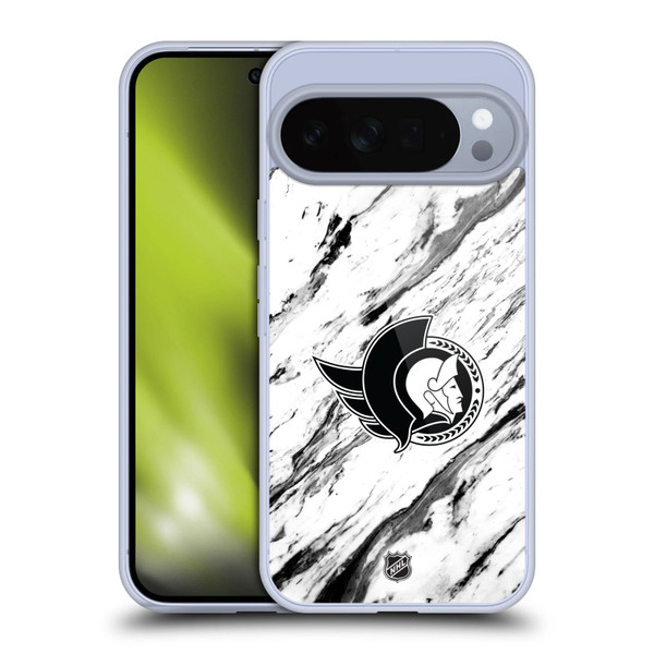 NHL Ottawa Senators Marble Soft Gel Case for Google Pixel 10 Pro XL