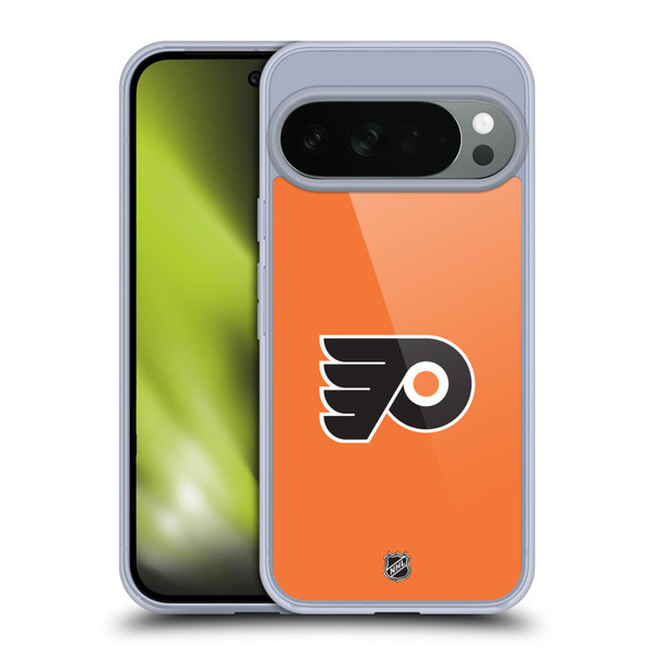 NHL Philadelphia Flyers Plain Soft Gel Case for Google Pixel 10