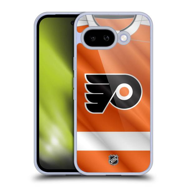 NHL Philadelphia Flyers Jersey Soft Gel Case for Google Pixel 9A