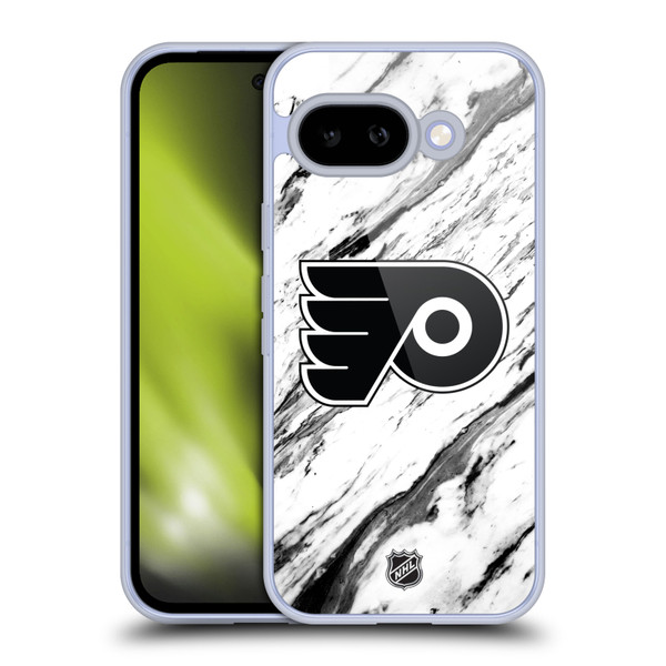 NHL Philadelphia Flyers Marble Soft Gel Case for Google Pixel 9A