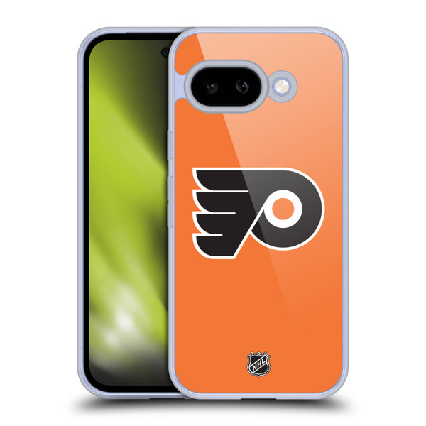 NHL Philadelphia Flyers Plain Soft Gel Case for Google Pixel 9A
