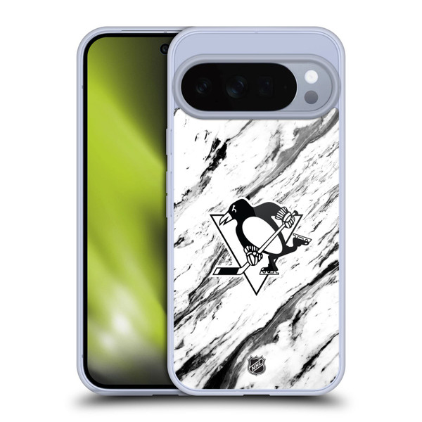 NHL Pittsburgh Penguins Marble Soft Gel Case for Google Pixel 10 Pro XL