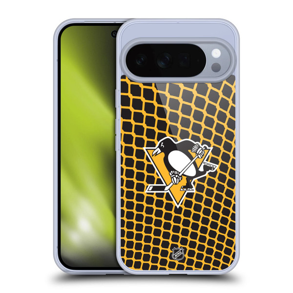 NHL Pittsburgh Penguins Net Pattern Soft Gel Case for Google Pixel 10 Pro XL