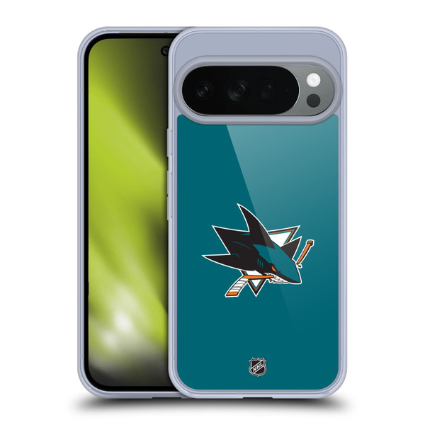 NHL San Jose Sharks Plain Soft Gel Case for Google Pixel 10