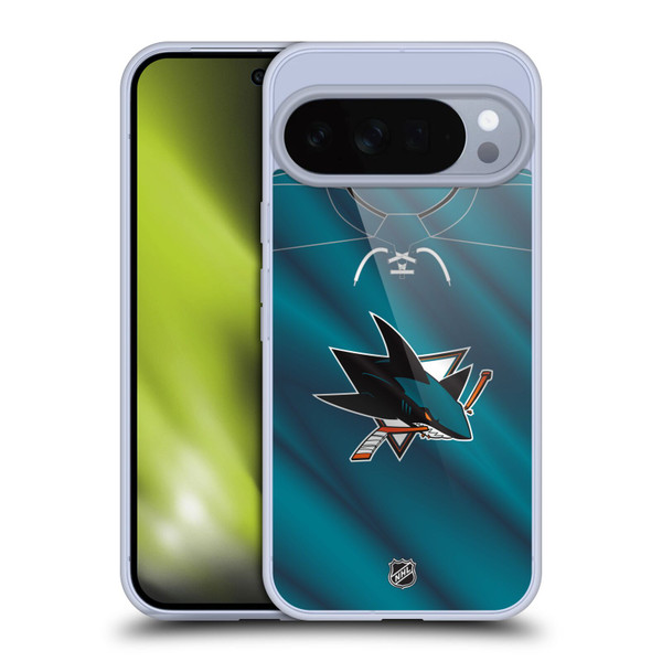 NHL San Jose Sharks Jersey Soft Gel Case for Google Pixel 10 Pro XL