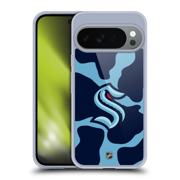 NHL Seattle Kraken Cow Pattern Soft Gel Case for Google Pixel 10