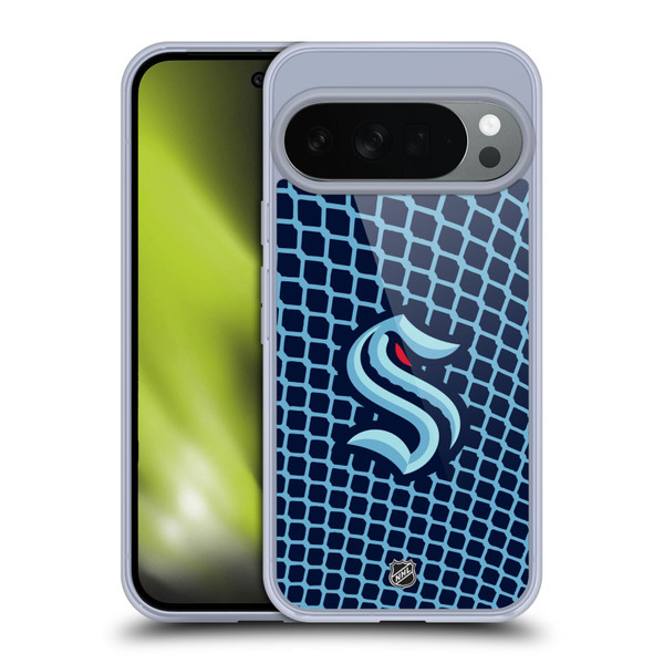 NHL Seattle Kraken Net Pattern Soft Gel Case for Google Pixel 10