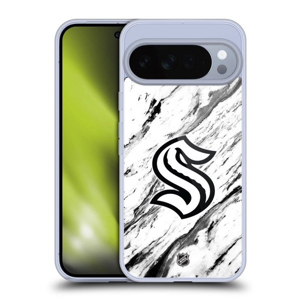 NHL Seattle Kraken Marble Soft Gel Case for Google Pixel 10 Pro XL