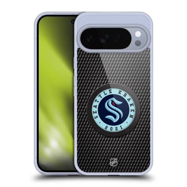 NHL Seattle Kraken Puck Texture Soft Gel Case for Google Pixel 10 Pro XL